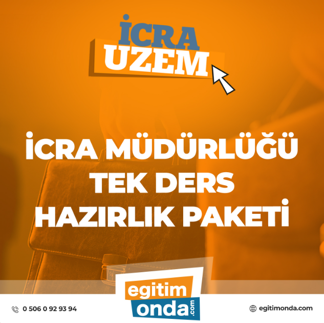 İcra Müdürlüğü Tek Ders Paketleri (Video)