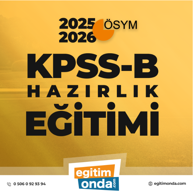 KPSS-B Hazırlık Eğitimi
